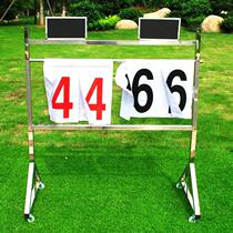 Score rack scoreboard floor-standing flip rack stainless steel material foldable portable removable with wheels