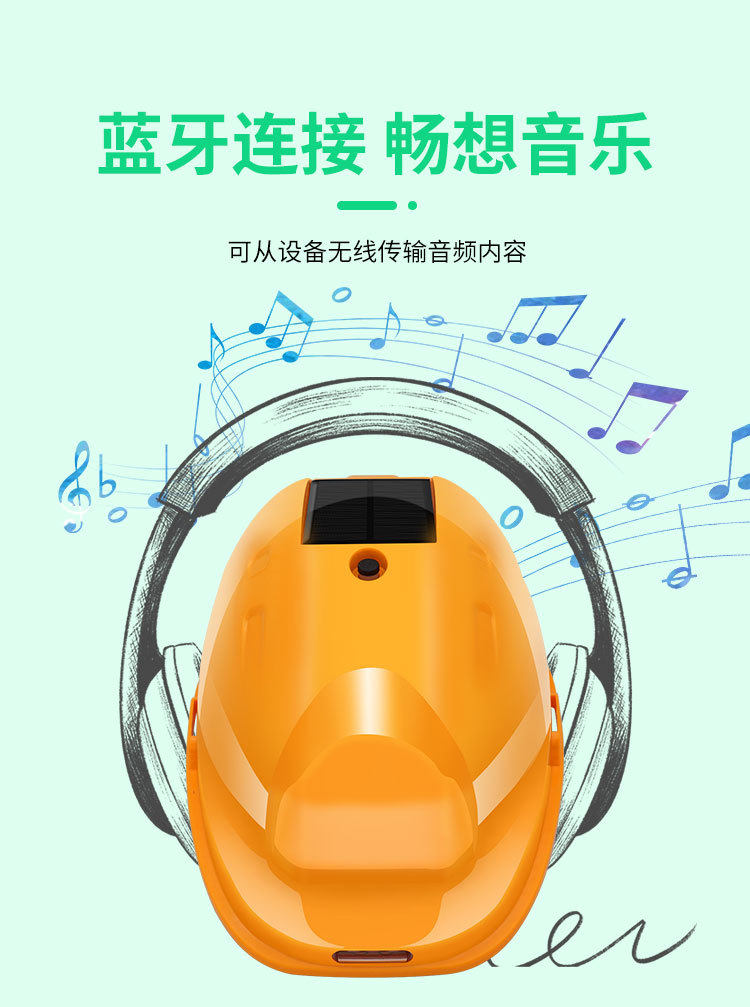 Фанаты Cap 带双风扇安全帽子工地安全帽内置太阳能空调帽可充电头盔空调制冷 No brand