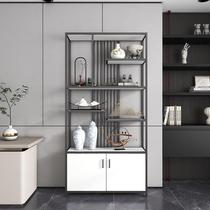 Light luxury and ancient racks modern and simple iron art racks office broken book partitions hall display ornaments living room display cabinets