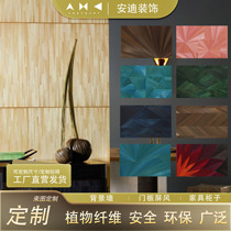 Tangerine fiberboard handmade collage metal texture board background wall door panel partition