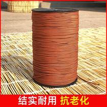 High quality bamboo curtain reed curtain roller curtain drawstring 20 meters core-spun nylon rope brown pulley vertical cord special wear-resistant