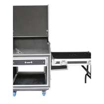 Professional customized power amplifier cabinet 12U 16U flight case cabinet stage performance mixer shockproof double-layer chassis