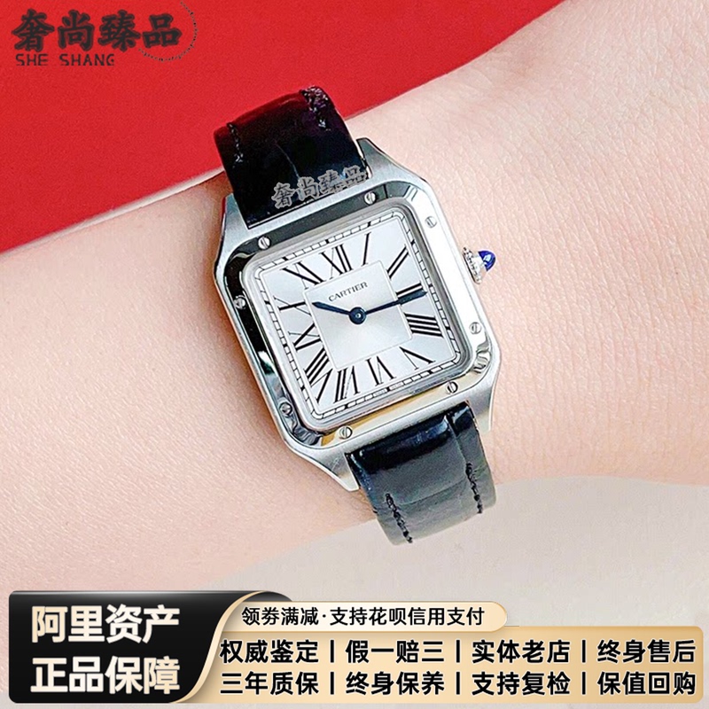 Authentic Cartier Women's Watch Santos Stainless Steel Quartz Watch Women's Watch Swiss Complete Set 99 New Wssa0023 Authentic Cartier Women's Watch Santos Stainless Steel Quartz Watch Women's Watch Swiss Complete Set 99 New Wssa0023