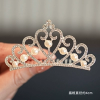 Середина -Number Love Pearl Crown Comb [Серебро]