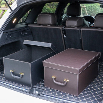 Car trunk storage box for women n men's car storage tool for car trunk sorting car built-in box for multi-function