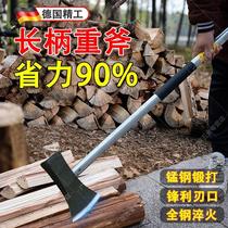 German Seiko ax firewood splitting artifact household large outdoor woodworking logging wood splitting rural forging ax