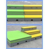 Choir stage school new mobile flip folding stage school music classroom mobile three-layer stage stage PE plastic