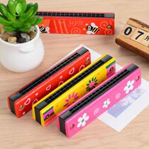 L special price wooden harmonica for children 16 double row childrens enlightenment musical instrument for student teaching wooden harmonica toy
