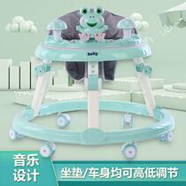 Baby walker with anti-o-legs multi-functional anti-rollover stroller baby can sit and push learn to drive start car