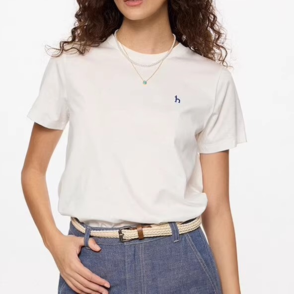 【Same Style as in the Mall】Ha Good Luck It Round Neck T-Shirt for Women, New Spring and Summer Casual Fashion Short-Sleeved Top, Trendy 【Same Style as in the Mall】Ha Good Luck It Round Neck T-Shirt for Women, New Spring and Summer Casual Fashion Short-Sleeved Top, Trendy