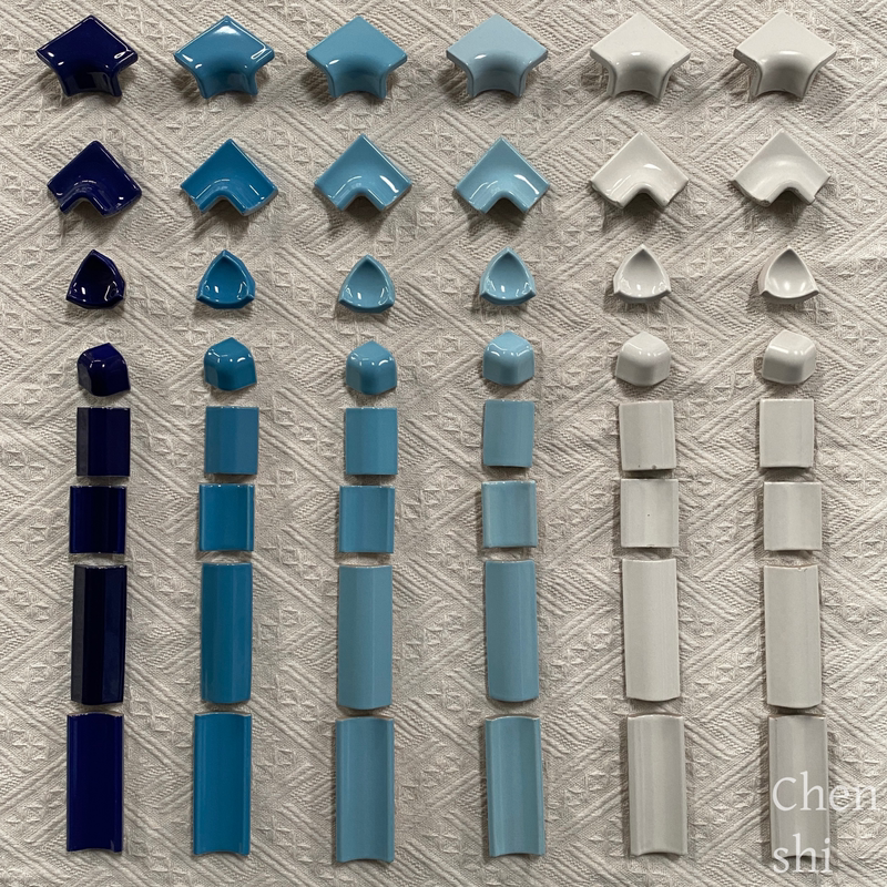 Internet-Famous Swimming Pool Mosaic Small Curved Tiles Full Ceramic Mosaic Washbasin Bathtub Bathroom Wall Tiles