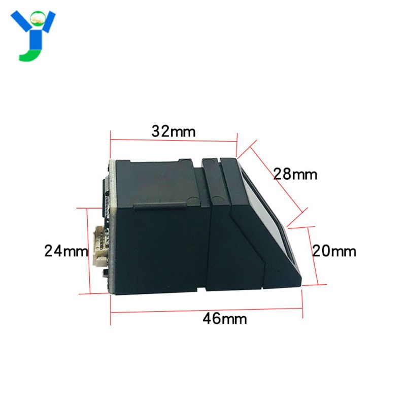 R307 integrated optical fingerprint module with finger touch sensing trigger signal output attendance access control development