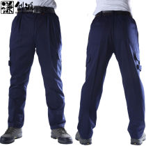 Qianchuangcheng work clothes pants mens spring and autumn thick multi-pocket work pants wear-resistant overalls auto repair work pants