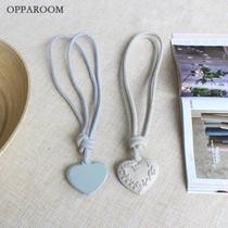 Rope wheat ear living room hemp rope gray versatile hook creative champagne peach heart curtain strap stone light