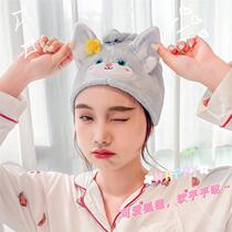 Wash and dry hair cap super absorbent quick-drying cute turban 2024 new turban absorbent towel artifact