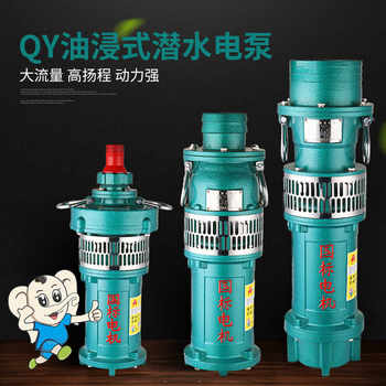 Zhejiang Silet Qy Oil-Immersed Submersible Pump 380V High Flow High Lift Industrial Agricultural Deep Well Three-Phase Water Pump