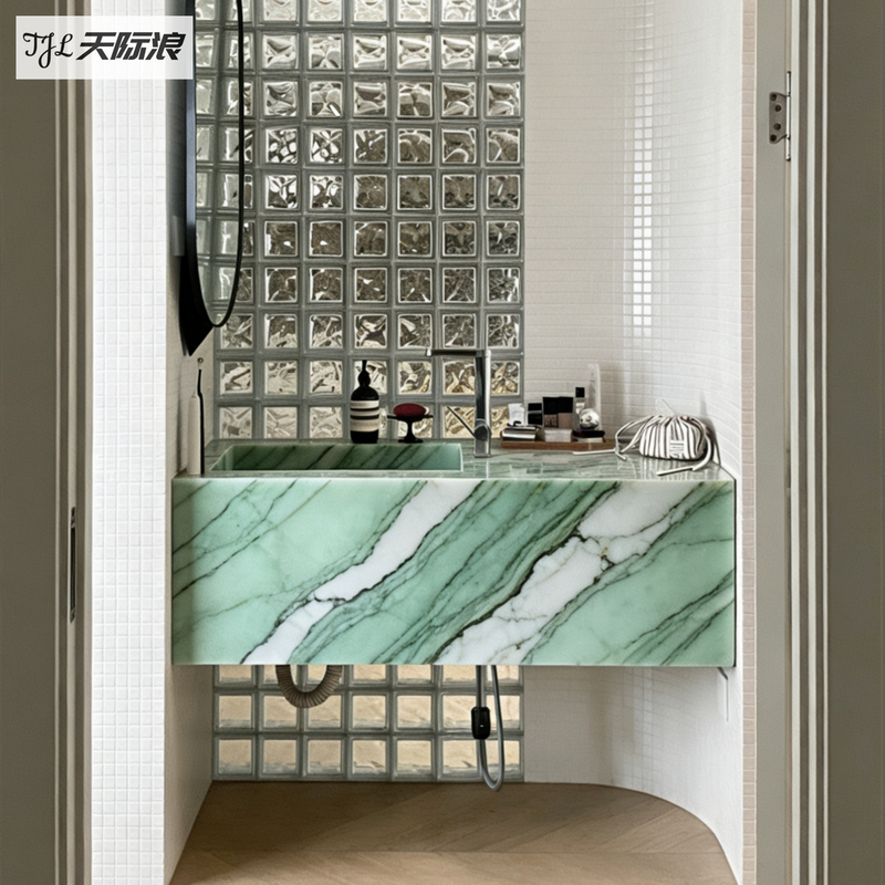 Tianji Langbaida Jade Integrated Wall-Mounted Hanging Washbasin Sink Deep Basin Undercounter Basin