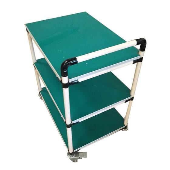 储物架车精益管物料架防静电周转手推车间物料货架可移动周转车