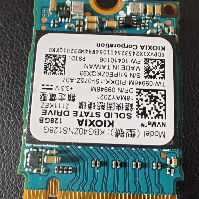 Kioxia 128g M.2 2230 Solid State Drive, Model Kbg Kioxia 128g M.2 2230 Solid State Drive, Model Kbg