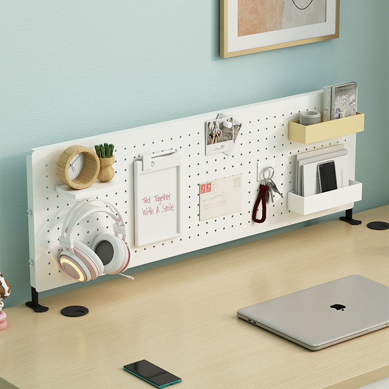 Desktop shelf hole board home desk children's study table dormitory vertical storage partition table no punching