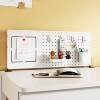 Desktop storage hole plate without hole punching