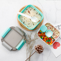 Nordic Style Double-layer Plastic Lunch Box Small Compartmen
