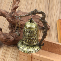 Small Bronze Lock Monk Dragon Bell Ringing Dragon Bell Ornaments Feng Shui Decorations Crafts Collection Direct Selling Dragon