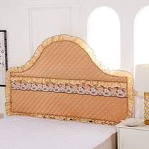 Bedhead dust cover curved solid wooden old - fashioned bed lace - European pack thickness custom - made cloth semiround clamp cotton