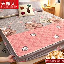 Soy fiber fitted sheet single piece quilted thickened Simmons mattress protector bed sheet bed cover all-inclusive dust cover cover