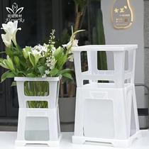 New auction flower bucket awakening flower bucket flower bucket plastic flower bucket deep water bucket heightened bucket flower shop special large bucket