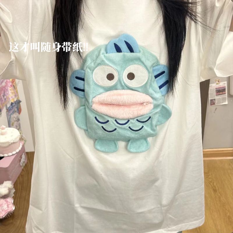 Cute Clownfish T-Shirt That Can Dispense Tissues, Funny Short-Sleeved Shirt That Can Hold Tissues Cute Clownfish T-Shirt That Can Dispense Tissues, Funny Short-Sleeved Shirt That Can Hold Tissues