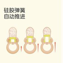 Baby fruit food supplement artifact teether fruit and vegetable bag puree juice automatic propulsion full silicone