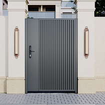Aluminum alloy villa courtyard door community outdoor iron gate stainless steel electric double door country garden aluminum door