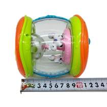 Educational childrens hand mini early education drum beat drum projection rotating beat music 3 baby baby sound and light toy Trojan horse