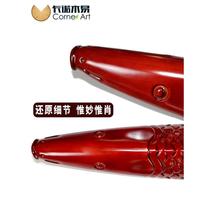 High-end solid wood fish dragon wall corner guard Yang corner package corner guard ZMR corner protection strip decoration living room wall edge strip