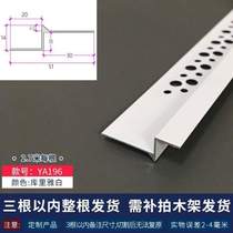 Black strips for edge sealing decorative strips for trimming suspended strips for sun corners putty edge strips metal ceiling edge sealing