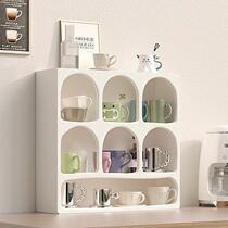 ins cream wines cups containing shelving shelving 9 Miyomiya ge table top coffee cup shelf of the top coffee cup shelf