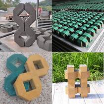 Grass planting bricks parking spaces lawn bricks cement tic-tac-toe bricks double 8 concrete bricks single figure-eight floor tiles