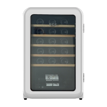 HCK Haschic Ice Bar Household Small Single Door Refrigerated Red Wine Cabinet Small Fridge Colorful Retro Tea Refreshing Cabinet