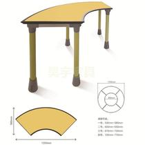 Colorful splicing discussion table training trapezoidal combination training table multi-functional chair-lifting desk multi-group polygonal self-closing table
