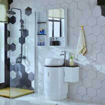 Bathroom cabinet washbasin basin wash basin cabinet combination small apartment simple modern floor-to-ceiling mini bathroom