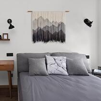 High-end new Chinese style landscape tapestry entrance Nordic hand-woven tassel internet celebrity hanging cloth background cloth bed and breakfast hotel