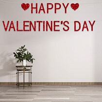 Valentines Day Latte Art Pendants Decorative Gifts Banner Ornaments Supplies Valentines Day Party Supplies Hanging Z Decorations Cross-border