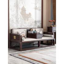 New Chinese style solid wood Arhat bed purple gold sandalwood living room small apartment sliding sofa bed Zen B&B Arhat couch