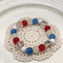 Spring new style chalcedony glazed color bracelet niche design fashion bracelet retro light luxury high-end jewelry