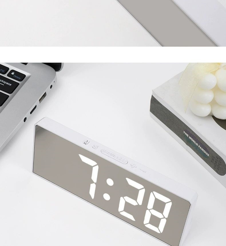 Брендовые часы, высококачественный ЖК-дисплей, легкий роскошный стиль, зеркальный эффект 