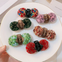 2023 New Clips Head Accessories Forehead Crummy Hair Liu Haiclip Autumn Winter Hairpin Cute Gross Ball Triangle Trumpet Hairpin Woman