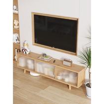 TV cabinet simple tea modern about a few solid wood living room light luxury simple combination small apartment new bedroom side cabinet drawer cabinet
