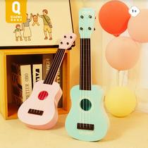 Qiaowa Guitar Childrens Ukulele Toy Little Girl Boy Beginner Playable Instrument Baby Gift Kindergarten