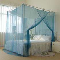 2024 new single-door mosquito net household dust-proof top tied with rope soft floor-standing mosquito net single yarn without bracket